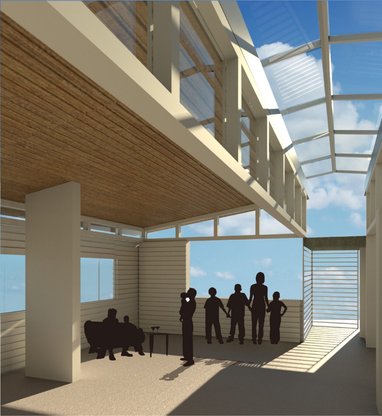 “DHL Casa Club en Puntarenas con volumen vertical, terrazas y vistas al mar”