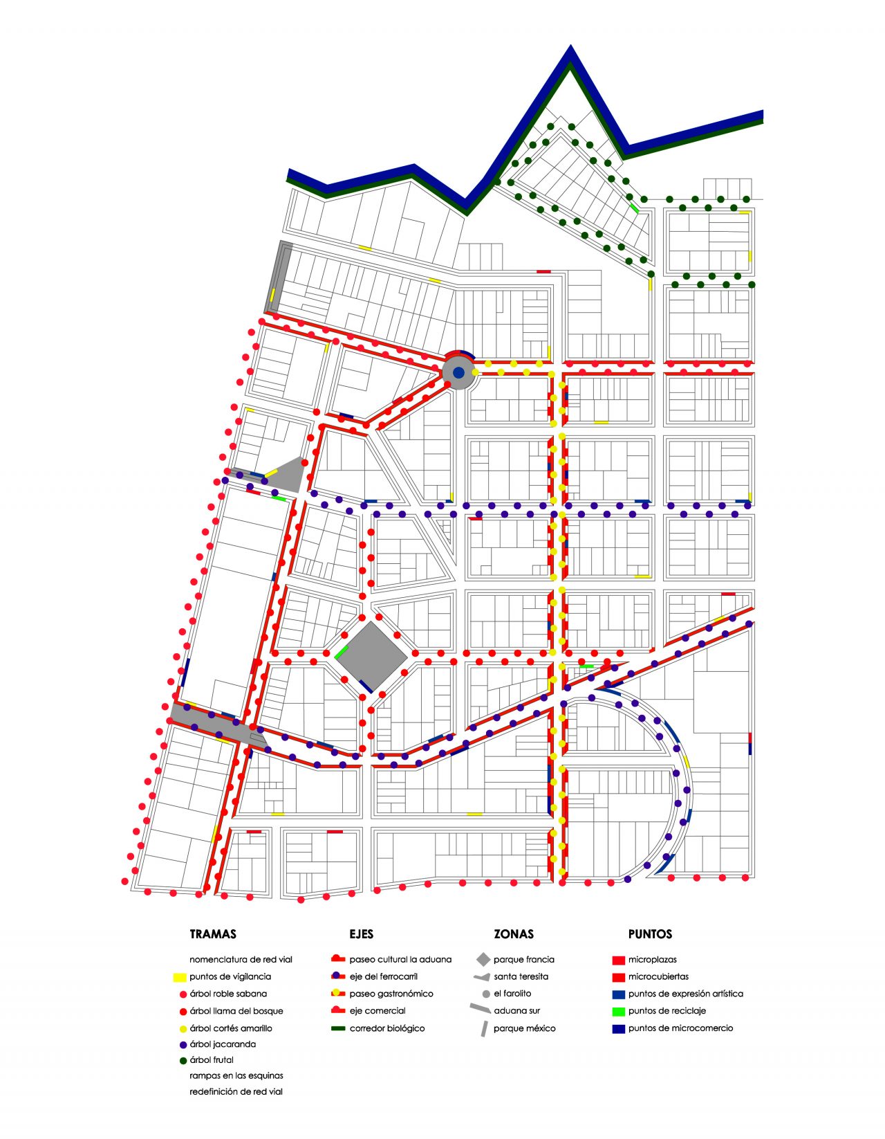 Vista urbana del plan de renovación de Barrio Escalante en San José.