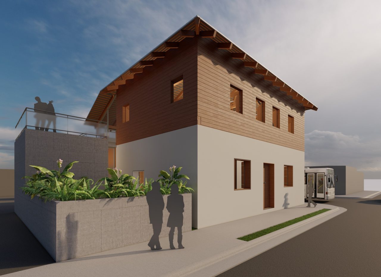 Restauración de la Casa de la Cultura de Filadelfia, fachada patrimonial en bahareque y madera.