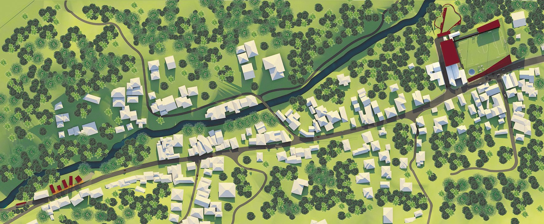 Cubierta multifuncional en renovación urbana de Salitral