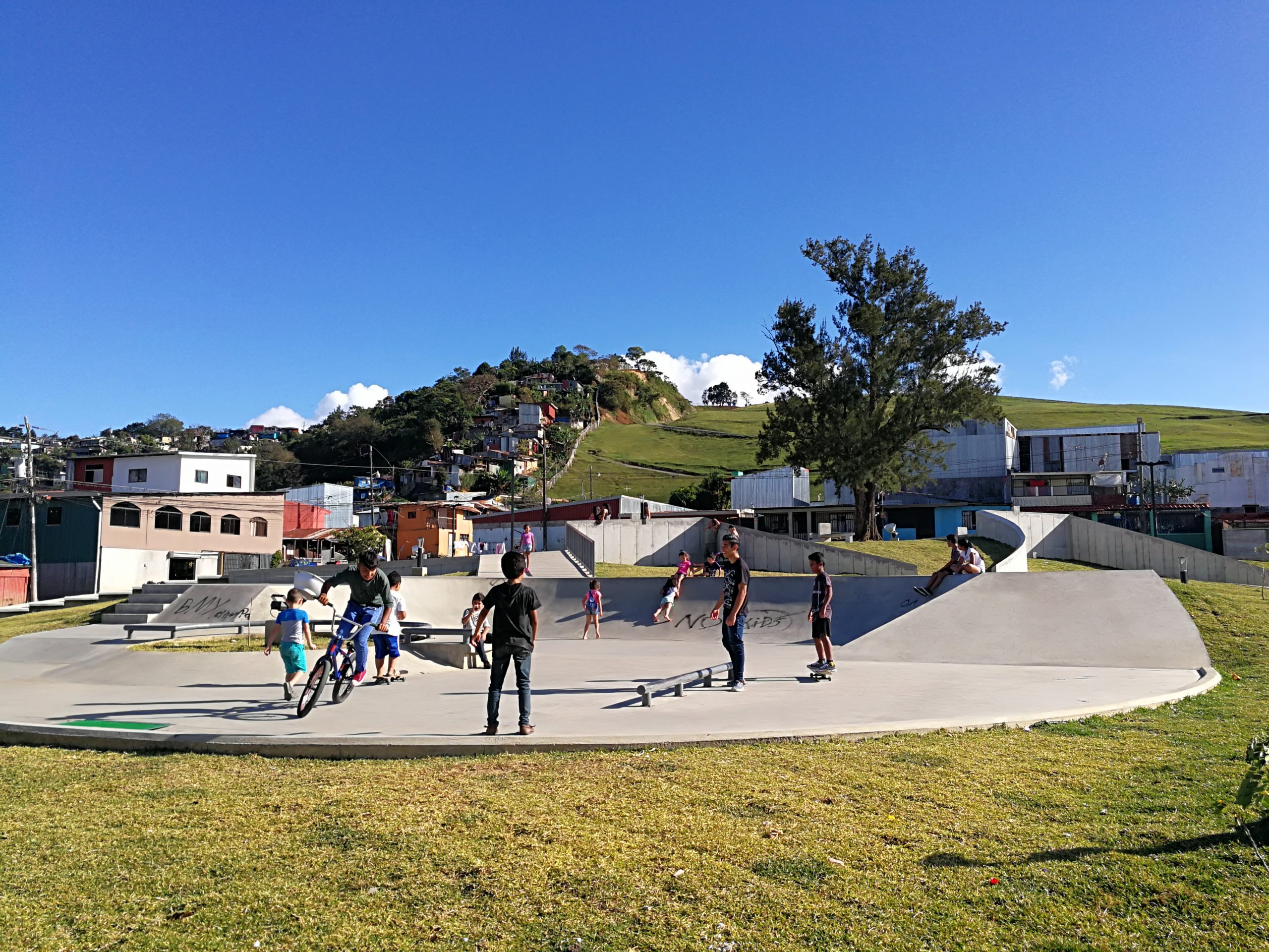 Vista aérea del Parque Las Mercedes en Tirrases