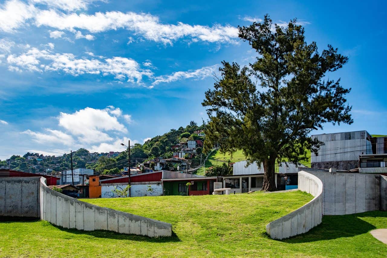 Vista aérea del Parque Las Mercedes en Tirrases