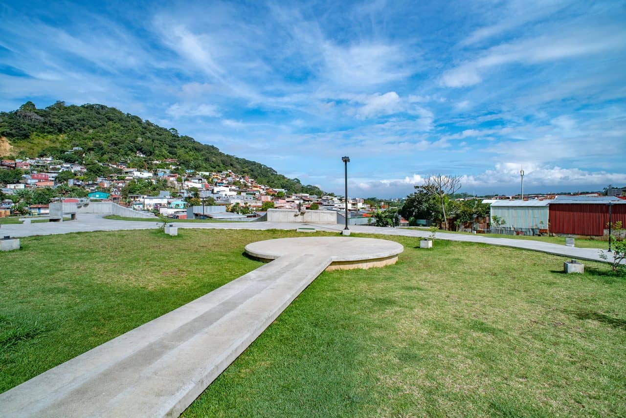 Vista aérea del Parque Las Mercedes en Tirrases