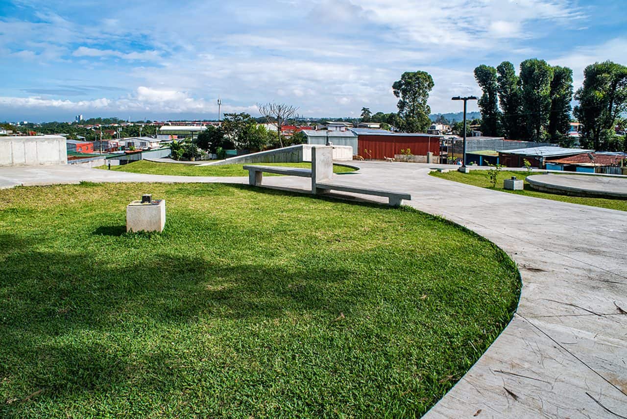 Vista aérea del Parque Las Mercedes en Tirrases