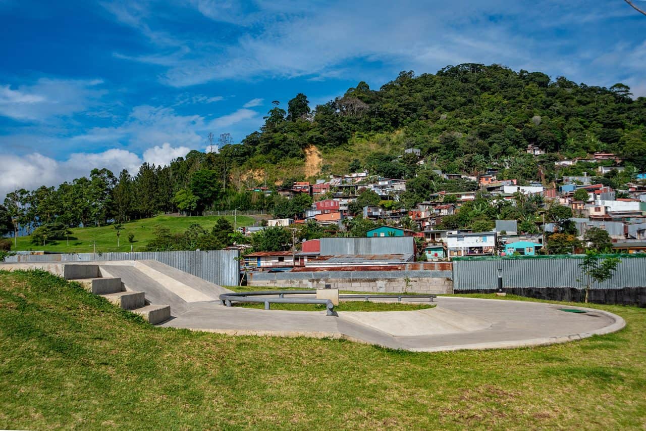 Vista aérea del Parque Las Mercedes en Tirrases