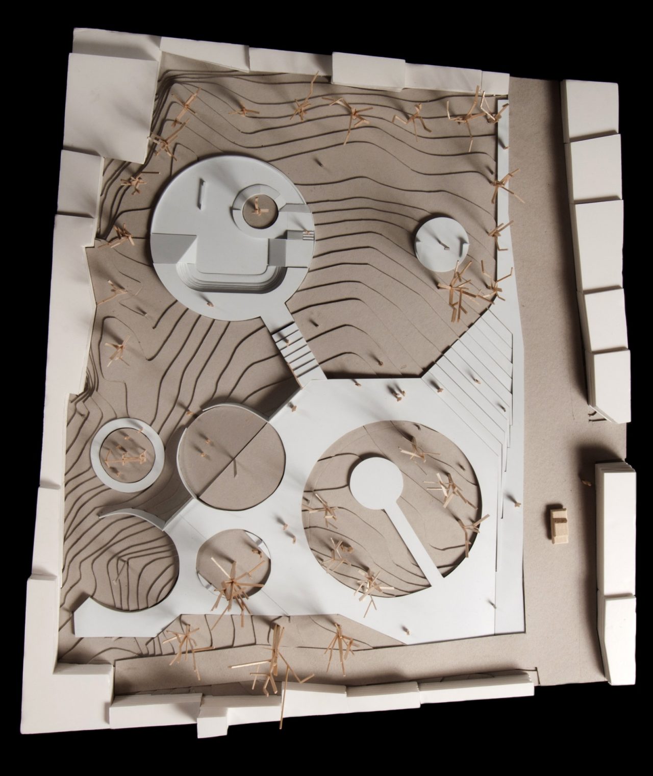 Vista aérea del Parque Las Mercedes en Tirrases