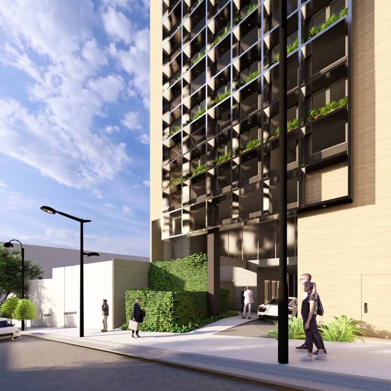 Vista general del edificio Torres en Barrio Amón