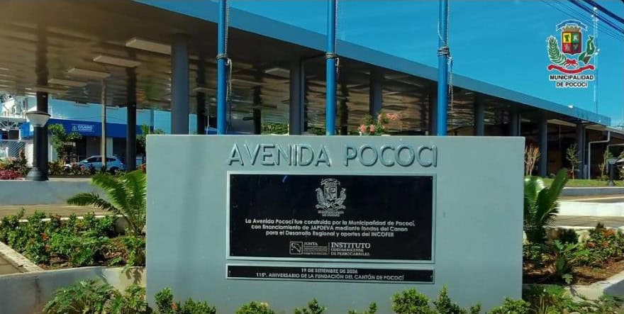 Avenida Pococí en Guápiles, imagen del video de la Municipalidad de Pococí