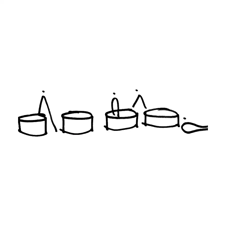Croquis del concepto Bancas lúdicas