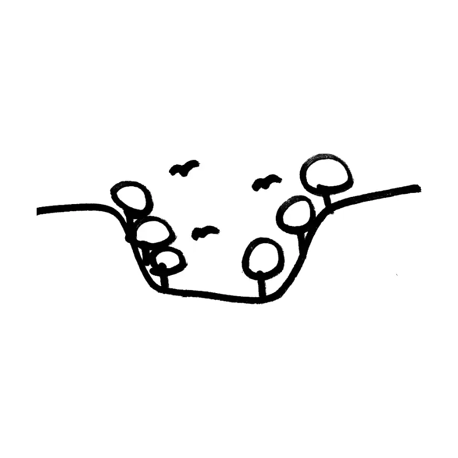 Croquis del concepto Microcorredor biológico