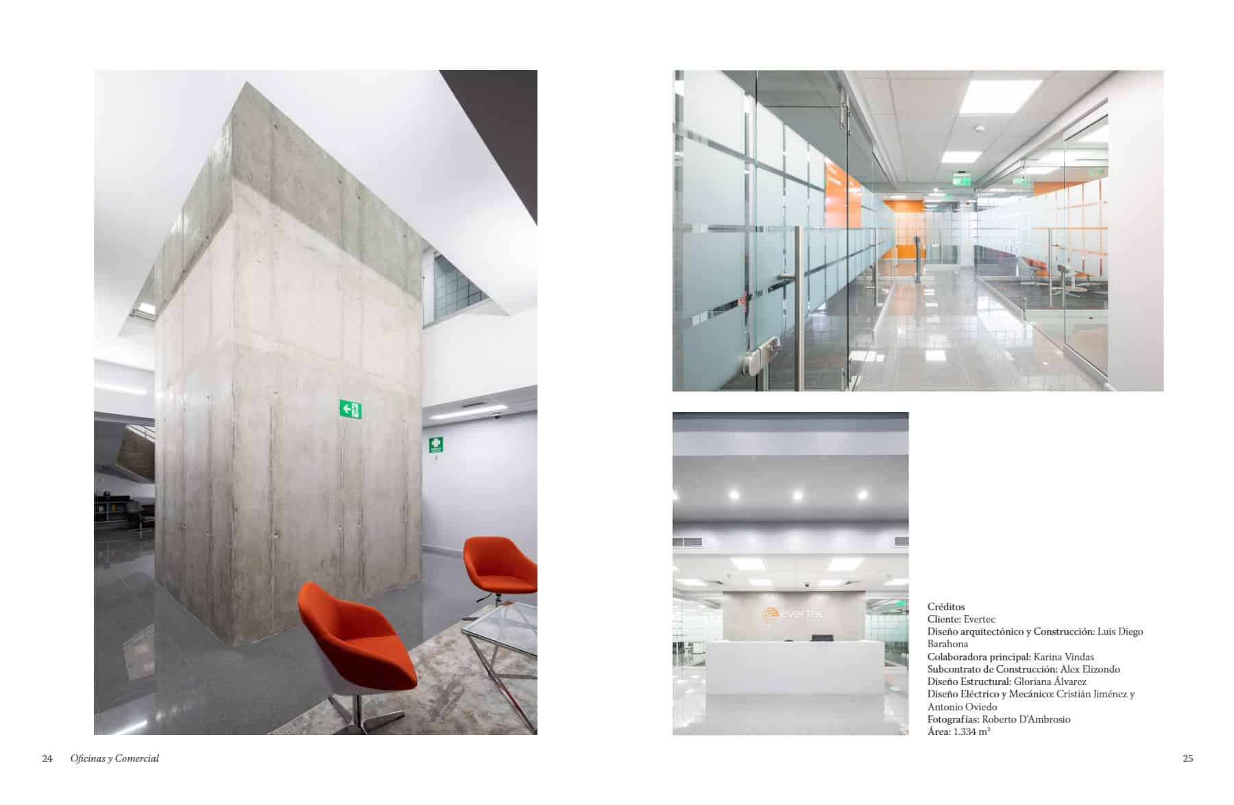 Evertec, páginas 24 y 25 del libro Luis Diego Barahona Arquitectura. Obras y proyectos